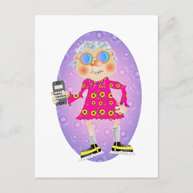 Groovy Gran Postcard (Front)