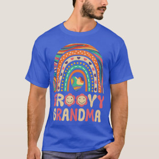 Groovy Grandma 60s Outfit 70s Theme Costume Rainbo T-Shirt