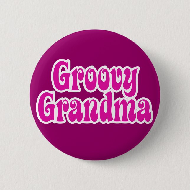 Groovy Grandma 6 Cm Round Badge (Front)