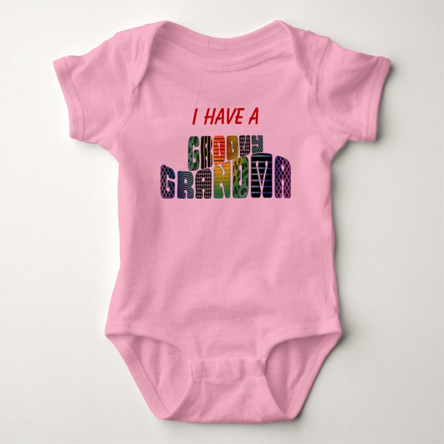 Groovy Grandma Baby Bodysuit (Front)