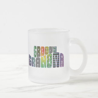 Groovy Grandma Frosted Glass Coffee Mug
