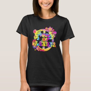 Groovy Grandma Matching Family Baby Shower Hippie T-Shirt