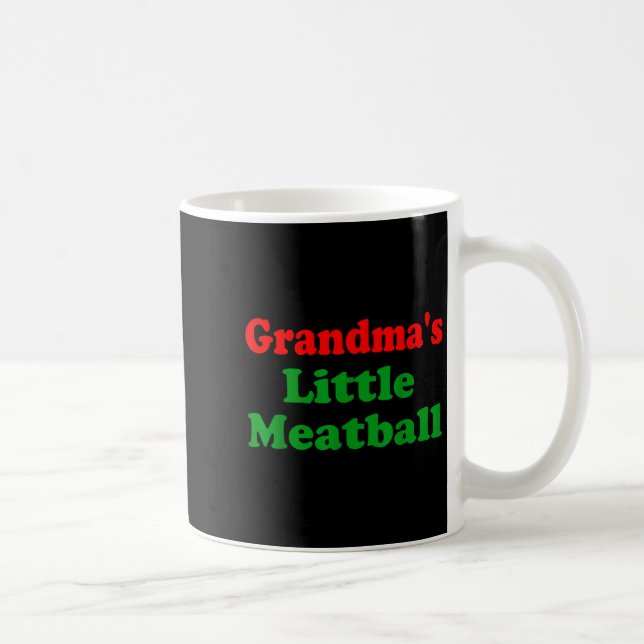Groovy Grandmas Little Meatball Funny Italian Fami Coffee Mug (Right)