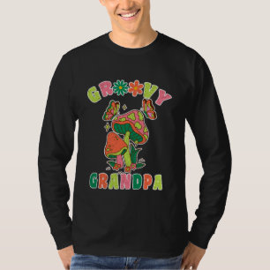 groovy grandpa colourful vintage mushroom T-Shirt