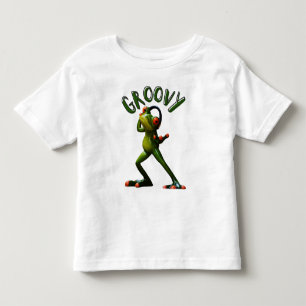 Groovy Green Frog Toddler T-Shirt
