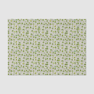 Groovy Green Frogs Hoppin Stick Frog Ribbit Tissue Paper