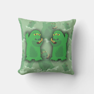 Groovy Green Monster Pals Cushion