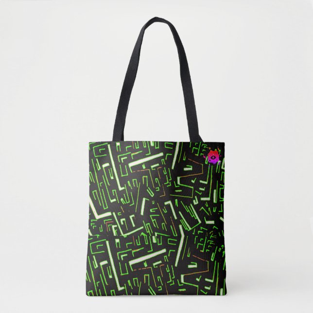 Groovy Green Tote Bag (Front)