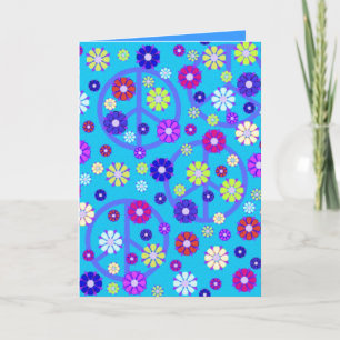 GROOVY GREETING CARDS - CUSTOMIZABLE - FLOWERS