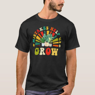 Groovy Growth Mindset Positive Retro Teachers Back T-Shirt
