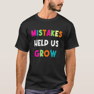 Groovy Growth Mindset Positive Retro Teachers Back T-Shirt