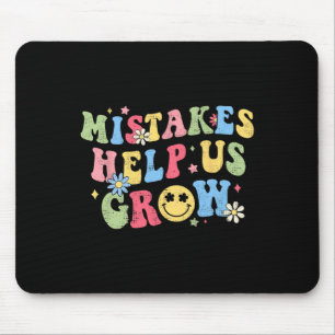 Groovy Growth Mindset Positive Retro Teachers Byck Mouse Mat