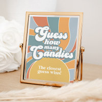 Groovy Guess How Many Candies Retro Shower Game