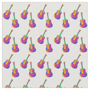 Groovy Guitar Pattern Fabric
