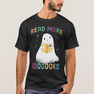 Groovy Halloween Booooks Ghost Boo Read More Books T-Shirt