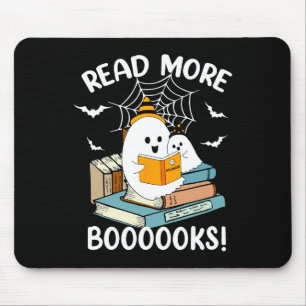 Groovy Halloween Ghost Read More Boooooks Libraria Mouse Mat