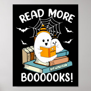 Groovy Halloween Ghost Read More Boooooks Libraria Poster