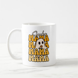 Groovy Halloween Mama ghost flower funny halloween Coffee Mug