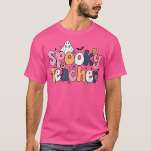 Groovy Halloween Spooky Teacher T-Shirt