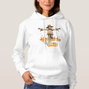 Groovy Halloween Vibes Scarecrow Hoodie