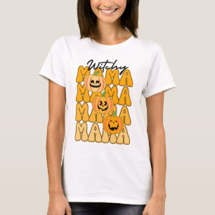 Groovy Halloween Witchy Mama funny halloween T-Shirt