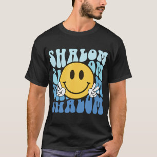 Groovy Hanukkah Chanukah Jewish Pyjamas Smile Face T-Shirt