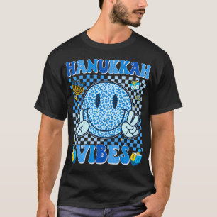 Groovy Hanukkah Vibes Chanukah Happy Hanukkah Je T-Shirt