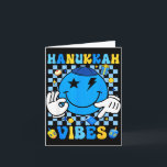 Groovy Hanukkah Vibes Chanukah Pajama Happy Hanukk Card<br><div class="desc">Groovy Hanukkah Vibes Chanukah Pajama Happy Hanukkah Xmas</div>