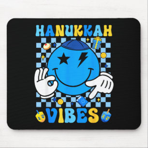Groovy Hanukkah Vibes Chanukah Pajama Happy Hanukk Mouse Mat