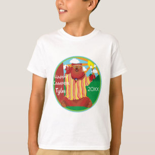 Groovy Happy Camper Bear T-Shirt