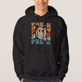 Groovy Happy Face Smile Pre K Teacher Student Scho Hoodie