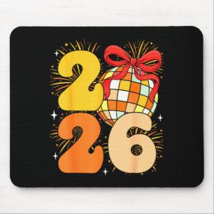 Groovy Happy New Year 2026 New Years Eve Party Men Mouse Mat