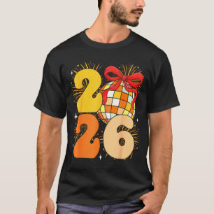 Groovy Happy New Year 2026 New Years Eve Party Men T-Shirt
