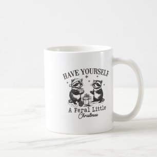Groovy Have Yourself A Feral Little Christmas Sant Coffee Mug