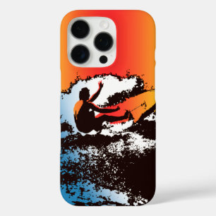 Groovy Hawaiian Surfer 1960s Retro Graphic Red iPhone 16 Pro Case
