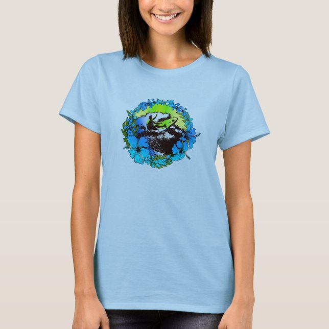 Groovy Hawaiian Surfer 1960's Retro Graphic Tee (Front)