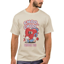 Groovy heart choo choo choose you valentine