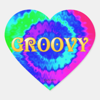 Groovy Heart Stickers