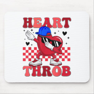 Groovy Heart Throb Valentines Day Dabbing Toddler Mouse Mat