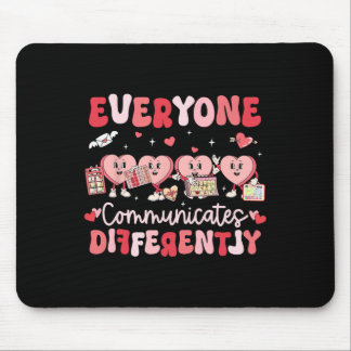 Groovy Hearts Everyone Communicates Differently Va Mouse Mat