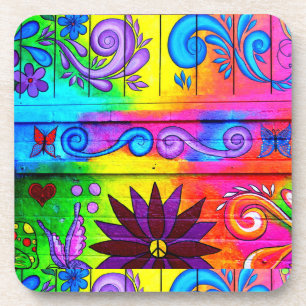 groovy hippie coasters