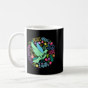 Groovy Hippie Peace Hope Love Peace Bird World Coffee Mug