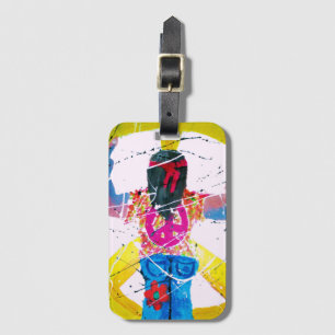 Groovy Hippie Peace Sign Luggage Tag
