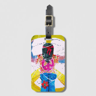 Groovy Hippie Peace Sign Luggage Tag