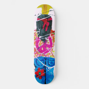 Groovy Hippie Peace Sign Skateboard