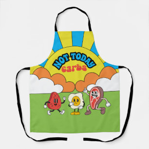 Groovy hippie steak eggs keto carnivore low carb apron