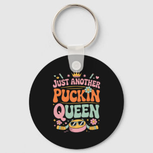 Groovy Hockey Love Ice Hockey Lover (7) Key Ring