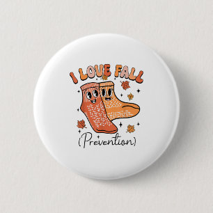 Groovy I Fall Prevention Fall Pt Physical Therapy  6 Cm Round Badge