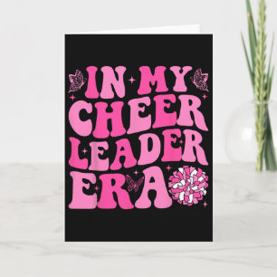 Groovy In My Cheer Leader Era Cheerleading Women G Card
