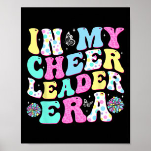 Groovy In My Cheerleader Era Cheerleading Women Gi Poster